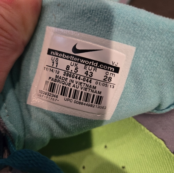 Nike Free 7.0 Athletic Shoes - Light Gray, Turquoise - Women's SZ 11 - Picture 5 of 6